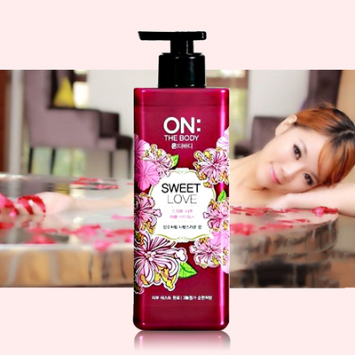 韓國 LG 紅色蜜愛香水芬芳沐浴露   保濕香氛 500ml/瓶