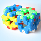 韓國方形拼插積木 230片