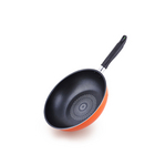 韓國 橙色【Living Art】鉆石涂層 花朵圖案 煎炒鍋 煎鍋 炒鍋 炒年糕 28cm 節能環保 耐用無毒