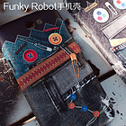 韓國Happymori“Funky Robot”之Blue Robot手機殼（藍色） Galaxy-Note2