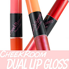 韓國 琦夢【CheekRoom】炫彩雙頭唇彩 一只唇彩兩種選擇