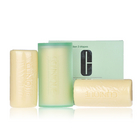 特賣（保質(zhì)期至2016年10月）Clinique/倩碧 SOAP 小號潔面皂（三件裝）---配旅行裝皂盒 (溫和型)  去角質(zhì)保濕潔面皂 (150g)