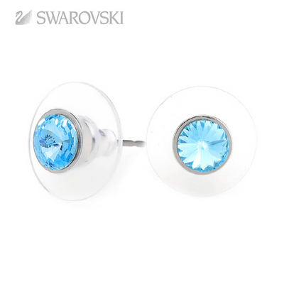 施華洛世奇 more to adore海藍(lán)寶石水晶耳釘 精雕細(xì)琢 純手工工藝5067846