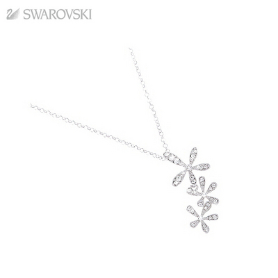 施華洛世奇時(shí)尚水晶項(xiàng)鏈 more to adore 5092886 花瓣形狀 鉑金鑲邊 內(nèi)嵌水晶