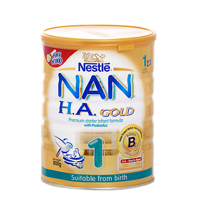 澳大利亞原裝進(jìn)口 Nestle雀巢嬰兒奶粉 NAN HA 超級能恩1段 800g/罐
