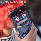 韓國(guó)Happymori“Funky Robot”之Black Robot手機(jī)殼（黑色）Galaxy-Note2