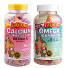 美國L'il Critters熊寶寶小熊軟糖套裝（維D鈣加+DHA軟糖）200粒/瓶+180粒/瓶 