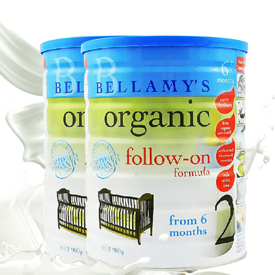 澳大利亞原裝進口 Bellamy’s/貝拉米 嬰幼兒有機奶粉2段 2罐裝 有效期到201811，具體日期以收到實物為準 