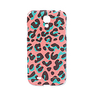 韓國Happymori“Leopard”桃粉色手機殼Galaxy-S4