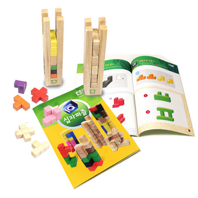 韓國 WOOD PEER IQ十字拼圖 兒童早教益智玩具