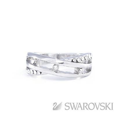 施華洛世奇 more to adore時(shí)尚水晶鏤空戒指 簡(jiǎn)約時(shí)尚