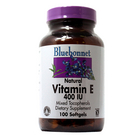 Bluebonnet 天然維生素E 400IU 膠囊 提高老年人免疫功能 （100粒/瓶）