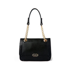 COSMOPOLITAN 時尚手提包 金屬鏈帶 金屬LOGO 內含夾層 