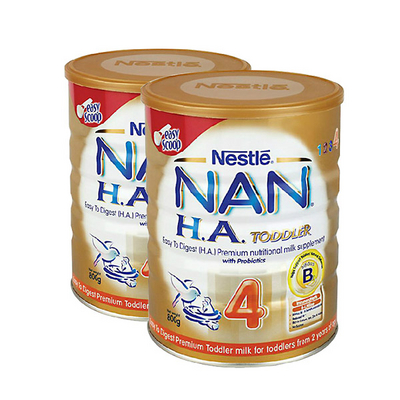 澳大利亞原裝進(jìn)口 Nestle雀巢嬰兒奶粉 NAN HA 超級能恩4段 2罐裝