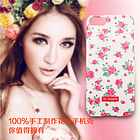 韓國(guó)Happymori粉色玫瑰圖案手機(jī)殼