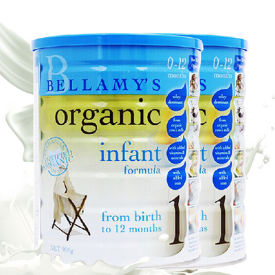 澳大利亞原裝進口 Bellamy’s/貝拉米 嬰幼兒有機奶粉1段 2罐裝 有效期到201905，具體日期以收到實物為準 