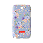 韓國Happymori藍底牡丹圖案手機殼