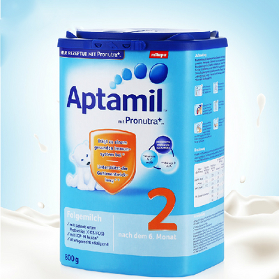 德國原裝進(jìn)口 美樂寶 Aptamil愛他美奶粉 2段 6-10個月 800g/罐