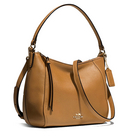 美國蔻馳 淺黃色 MADISON麥迪遜真皮手提包 女式純色單肩包