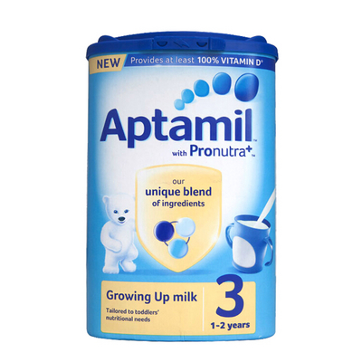 英國愛他美新版3段1-2歲進(jìn)口嬰兒牛奶粉 Aptamil  900g