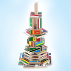 韓國 WOOD PEER 兒童益智玩具 多米諾旅行棋牌