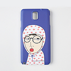 韓國(guó)Happymori個(gè)性屌絲搭檔Guti&Bati之Guti手機(jī)殼（藍(lán)色）Galaxy-Note3