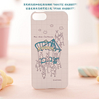 韓國Happymori“Paris rabbits”白色手機殼