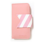 韓國Happymori 粉色皮套旗幟插卡保護殼